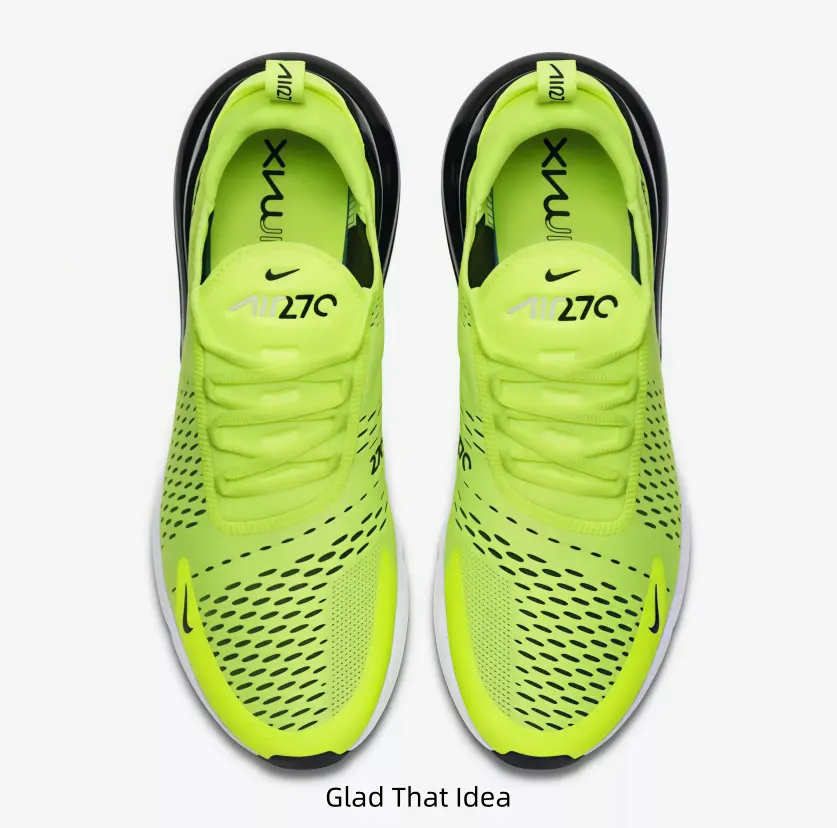 High Vis Low-profile Lace Trainers Slanted Cutout Mesh Shell Contrast Dark Heel Cushion Suitable For Outdoor Wandering And Gym Warm-up
