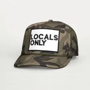 LOCALS ONLY, Camo, High Quality Trucker Hats ***MADE FOR LOCALS BY LOCALS***