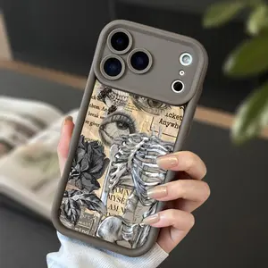 Eye of Knowledge Phone case for iPhone 16e 15 17 Air 16 14 13 12 11 Pro Max Plus X XS Full Body Protection Shockproof Soft Silicone Cover Cellphone Protective
