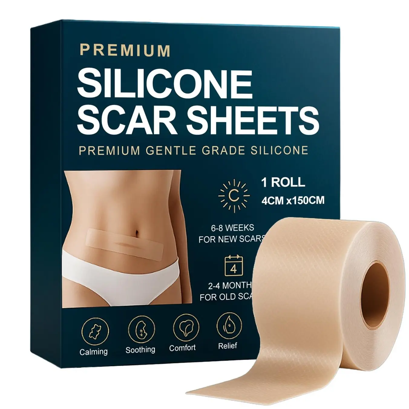 Hydrocolloid Roll for Wound Care- Cut-to-Size,Extra Large Cuttable Self Adhesive Waterproof Wound Care Tape for First Aid, Blister Healing, Acne & Pimple Patches Replacement Healthcare acne pimple patch bandaids