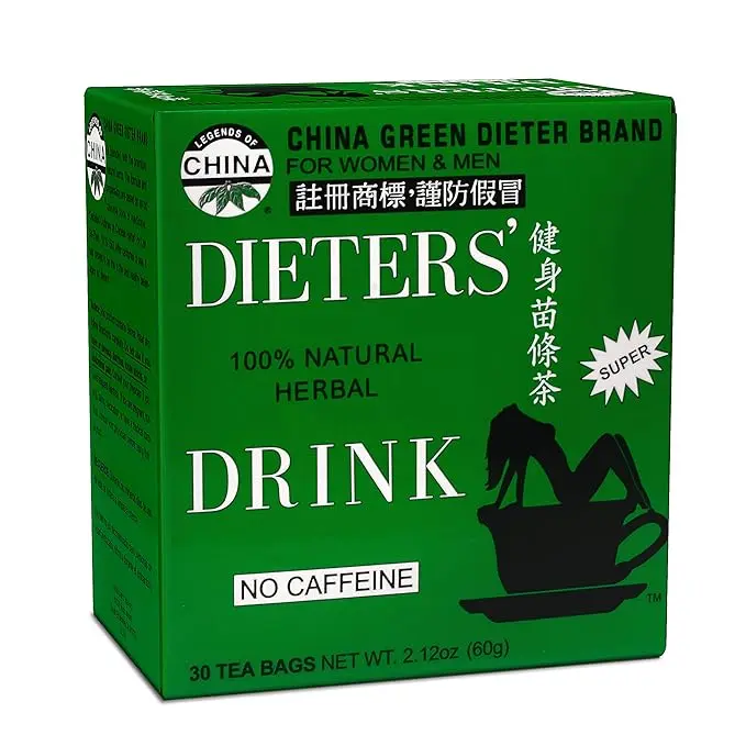 Uncle Lee's Tea China Green Dieters Tea Caffeine Free, 2.12 Oz, 30 CouUncle Lee's Tea China Green Dieters Tea Caffeine Free, 2.12 Oz, 30 Countnt