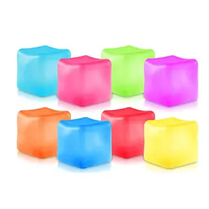 3Pcs Stress Cube Fidget Toy Anxiety Relief Ice Cube Squeeze Decompression Toy Soft Stress Ball Sensory Toy Kids Teens Adults Gift