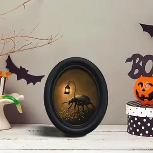 Vintage Artistic Insect with Lantern Wall Decor, Home Decor Ornament, Perfect for Halloween Christmas Thanksgiving Home Office Decoration