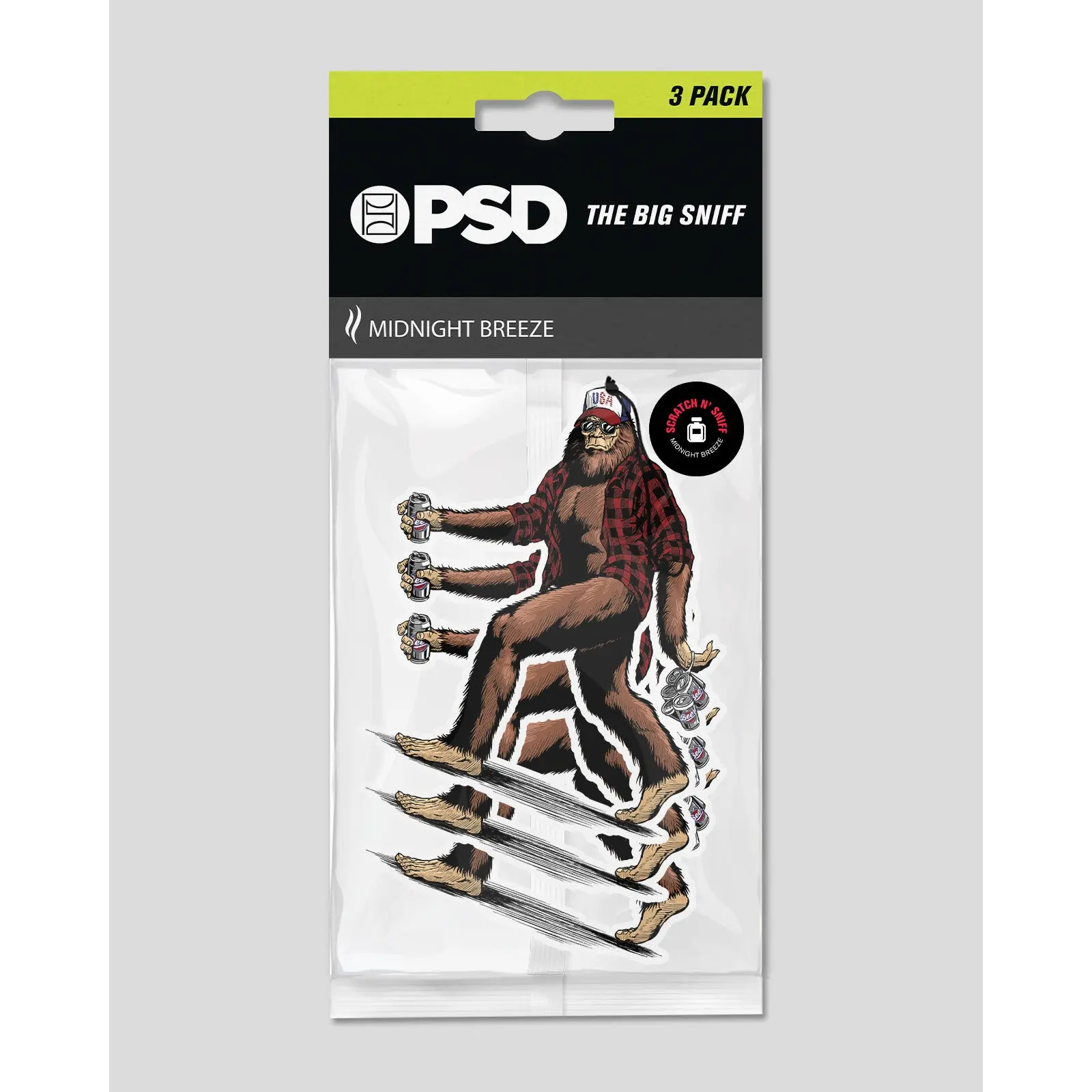 PSD Big Foot Air Freshener 3 Pack PSD Big Foot Air Freshener 3 Pack