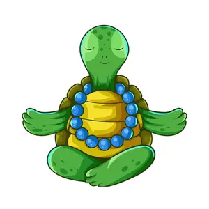 SunnySmiles 4” Meditating Turtle Sticker