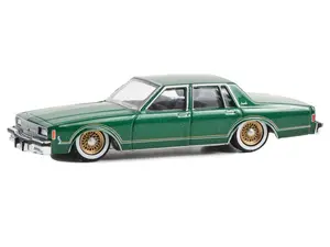 1985 Chevrolet Impala - Bright Green Metallic (California Lowriders Series 4) Diecast 1:64 Scale Model - Greenlight 63050F