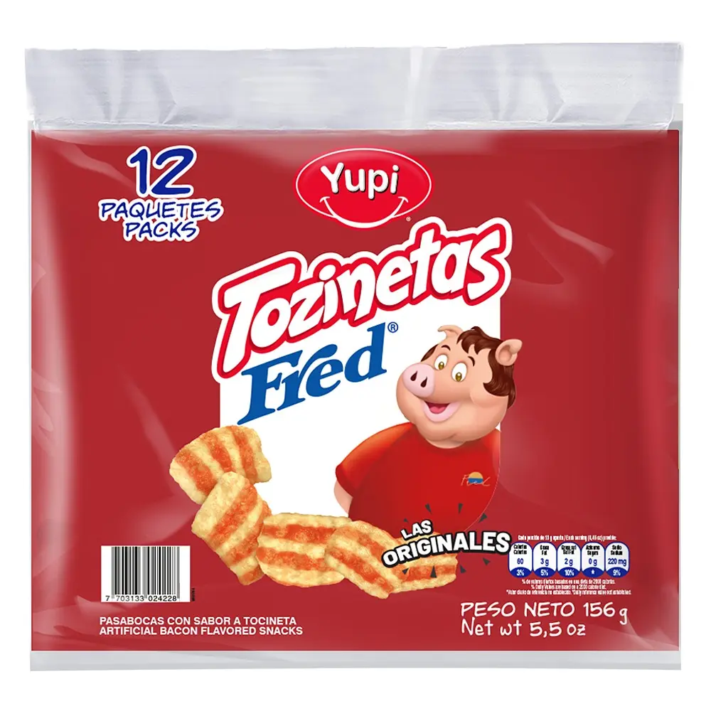 TOZINETAS FRED X 12 UNDS
