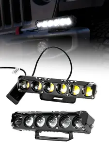 6-LED Off-Road Spotlight with Dual Lenses in and, Waterproof Fog Light and High Beam Combo for Trucks Suvs Atvs Led Bar Light Led Car Lights