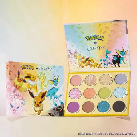 ColourPop x Pokémon: Eeveelution Eyeshadow Palette