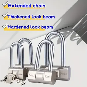 High Security: C-Class Copper Core Padlock with Screws - Anti-Theft, Corrosion-Resistant, Ideal for Gates, Warehouses, and Cabinets, Gate Lock Padlock|Sleek Padlock|Durable