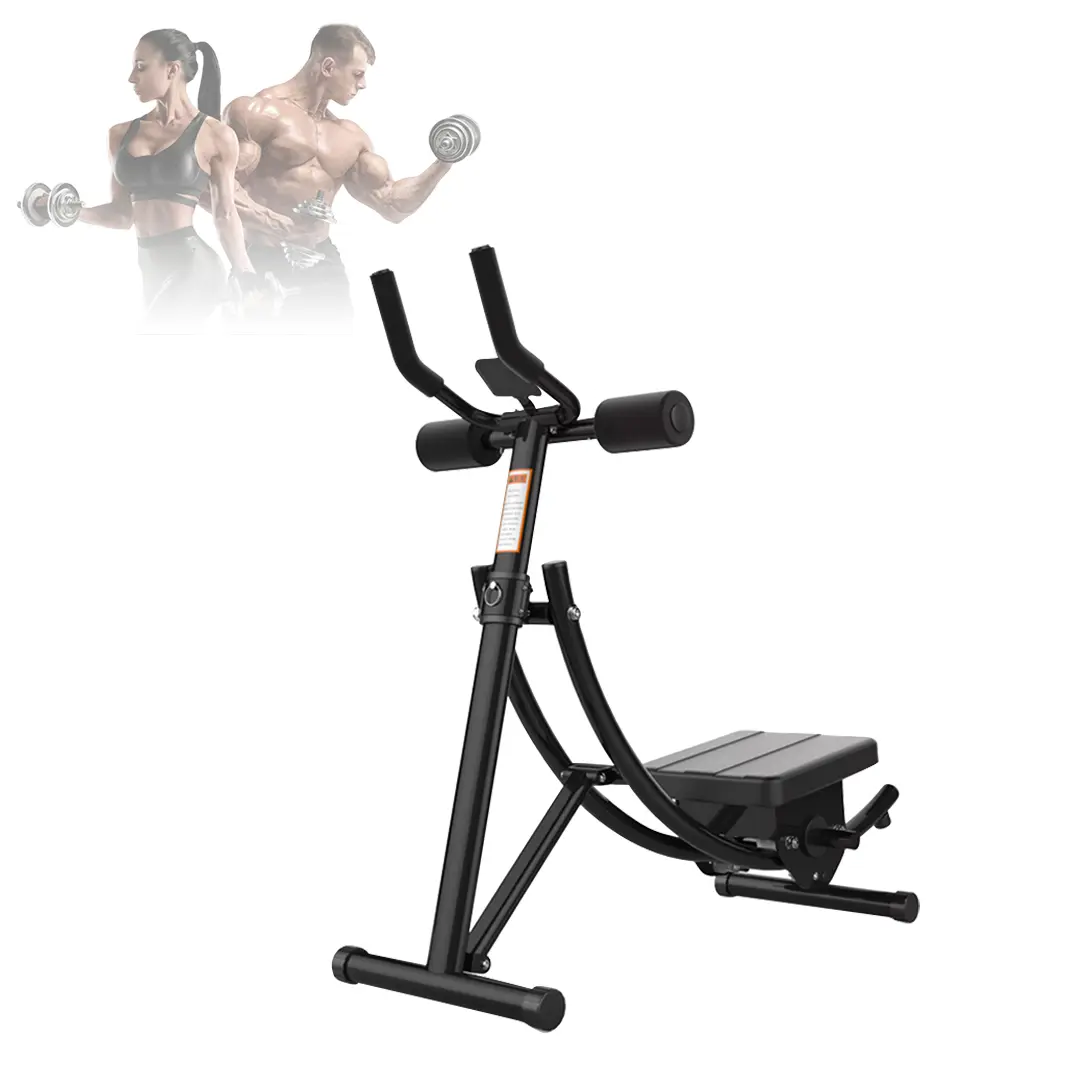 Abdominal Cruncher Trainer Machine - Foldable Ab Exercise Sit Up Bench, Compact Home Fitness Equipment for Abdominal Workouts, Portable Design for Easy Movement & Storage, Stable Sit Up Bench for Core Training, Ideal Abdominal Trainer for Home Use