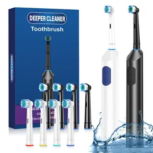 Electric Toothbrush with 5 Modes & 25° Rotation, Ip67 Waterproof Design, Fast Charging Via Type-C Port, Long-Lasting Battery Life