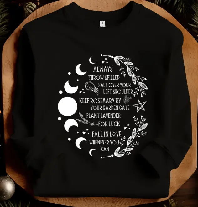 Salt Rosemary Lavender Love | Practical Magic Sweatshirt Fleece Womenswear Hoodie Crewneck