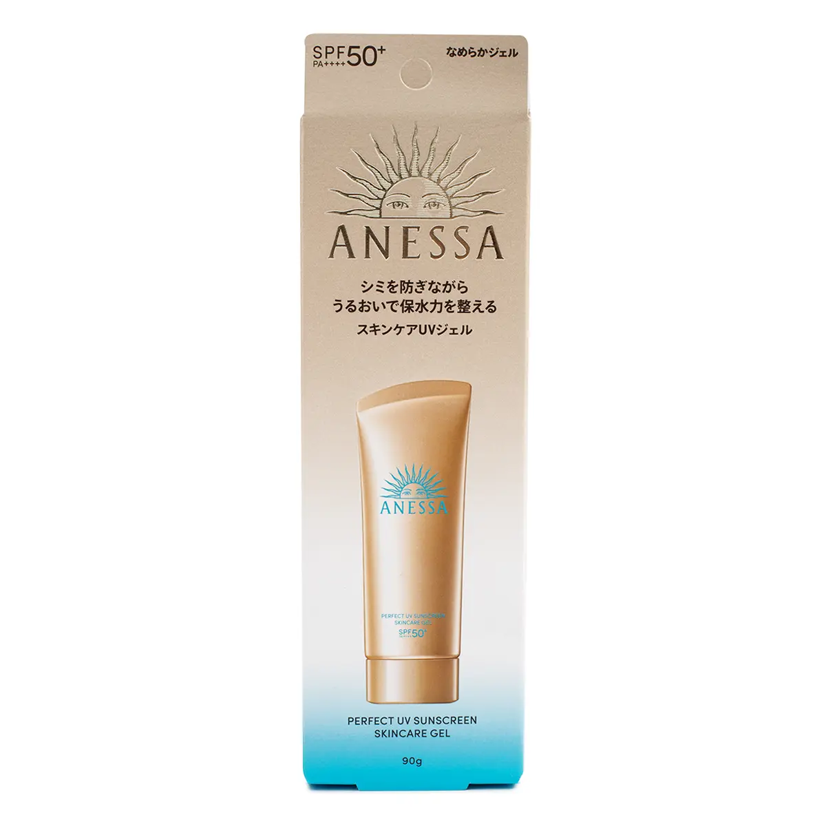 Shiseido Anessa Perfect UV Sunscreen SPF50+, Body Skincare with High Sun Protection and UV Sun Blocking Benefits, 90g, Gel, High Spf, 90 G, Adults