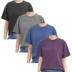 Washed Oversized Short Sleeve T-Shirt Vintage Solid Color Crew Neck Basic Tee Soft Casual Streetwear Unisex Summer Top Minimalist Comfort Everyday Wear