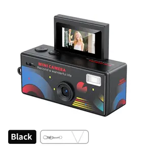 Portable Mini Digital Camera with 180° Flip Screen, Retro Lens, Selfie Keychain Design, HD Video Recorder, Memory Card Support, Ultra-Compact Camcorder
