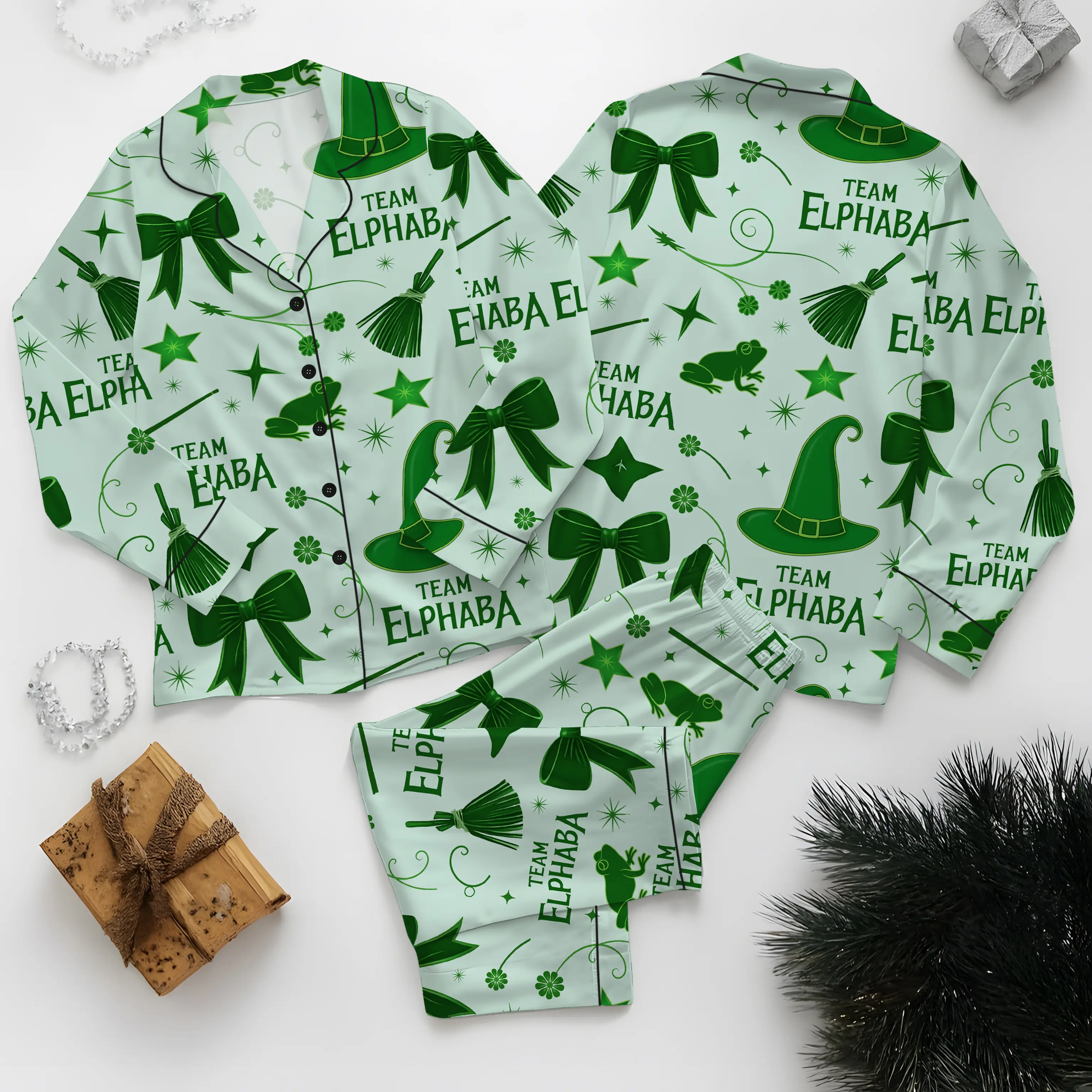 Wicked Changed For Good Pajama Set For Women And Kids, Wicked Inspired Outfit, Glinda and Elphaba Matching Set, Changed For Good  PJs Gift