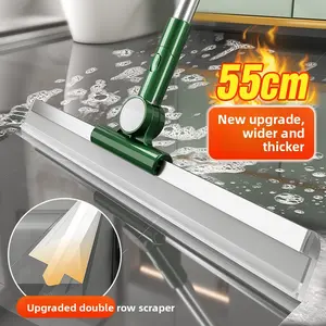 Household Water Scraper Silicone Magic Broom Gap Cleaning Bathroom Toilet Mop Storage Sweeper