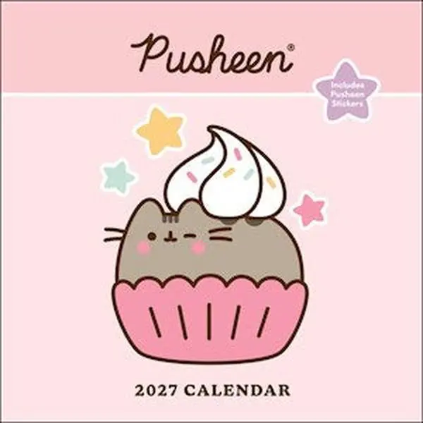 Pusheen 2027 Wall Calendar with Stickers