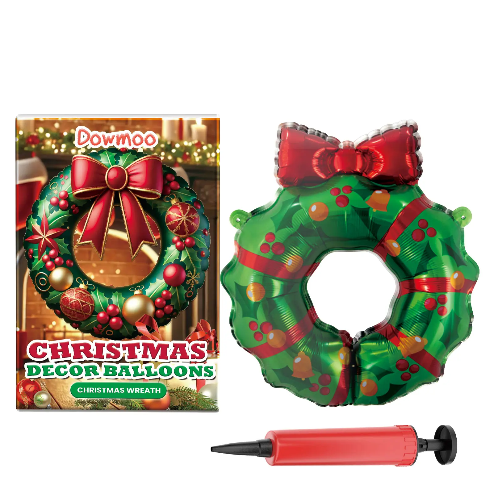 Dowmoo Christmas Balloons Balloon Standing Santa Claus Reindeer Christmas Tree Event Atmosphere Arrangement