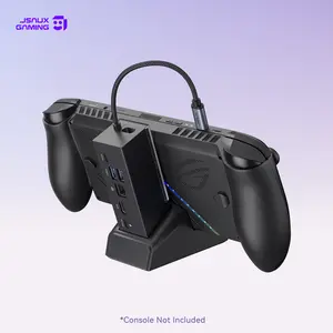 JSAUX Docking Station for ROG Xbox Ally X (2025)/ROG Ally X/ROG Ally/Steam Deck/Legion Go/Legion Go S, 6-in-1 Dock with HDMI 4K@120Hz, Gigabit Ethernet, USB A & USB C 3.2 Gen 1, 100W Charging - HB0609