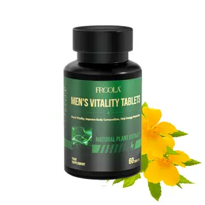 Frcola Men's Vitality Tablets Men's daily supplement Helps Improve Energy & Stamina  Lab-Tested for Purity  Healthcare Fitness Edible