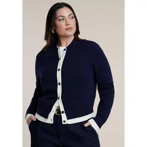 ELOQUII Women's Plus Size Colorblocked Cardigan
