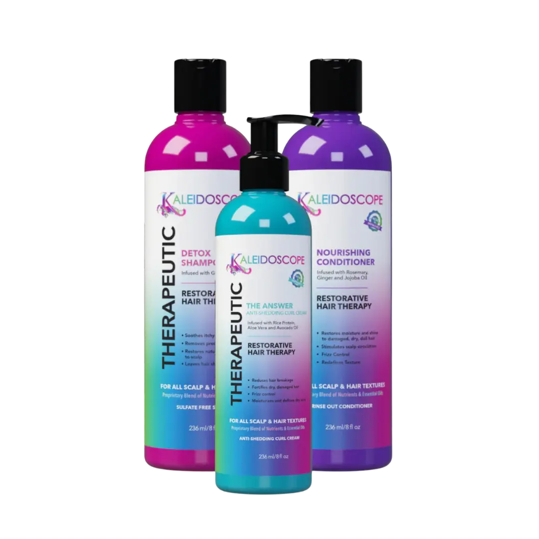 Therapeutic Collection Haircare Bundle - Nourishing Cleanser, Conditioner & Cream Set, Shampoo