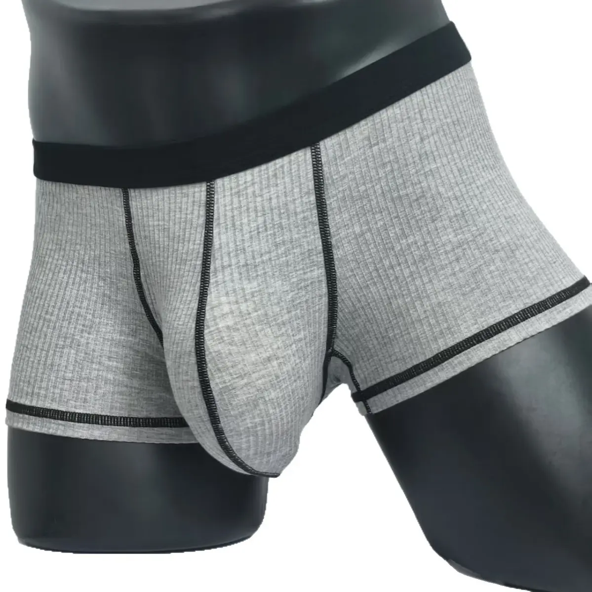Men's Stretchy Boxers Briefs - Menswear Underwear with High Elasticity, Large Pockets, Fashionable Design, Freedom-Fit Stretch Fabric