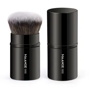 Professional Retractable Makeup Brush, 1 Count Loose Powder Highlighter Brush with Soft Bristles for Beginners, Gift for Women & Girls, Christmas Gift, Precision Powder Brush, Face Makeup Brush, Setting Powder Brush