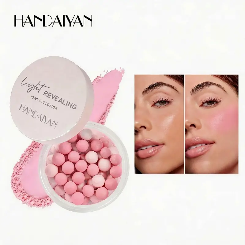 Handaiyan Baked Brightening Contour Powder with Pearl Powder - Buildable Makeup that Conceals Dark Circles, Lightweight and Oil-Free for All Skin Types, Dark Circle Fix, Natural, Youth, Oil Control