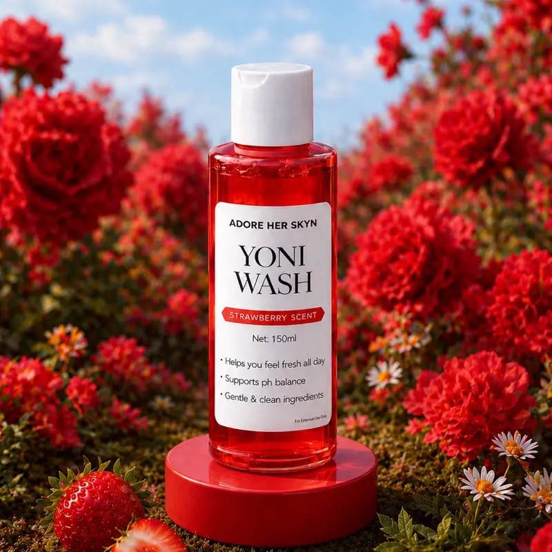 Strawberry body wash for gentle daily cleansing Strawberry body wash for gentle daily cleansing