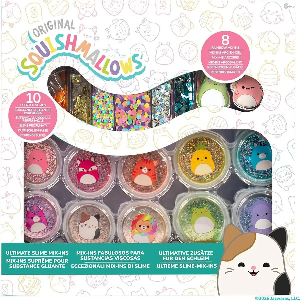 Horizon Group USA SLIMYGLOOP Mix'Ems, Scented Slimes with Mixins, Sensory Toys for Kids, Squishmallows