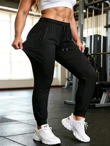 Joggers designed specifically for sports. Lightweight, breathable fabric; highly elastic for comfort and unrestricted movement. Zipper pockets store phones and keys. Suitable for training and commuting—practical and versatile.