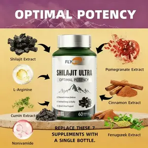 FLYNEW Optimal Potency Shilajit Ultra Capsules, Pure Himalayan Shilajit Adaptogen Supplement, Supports Energy, Stamina, Immune Health & Antioxidant Protection, Made in USA, 60 Count sd  214 Vitamin Dietary Edible Fitness