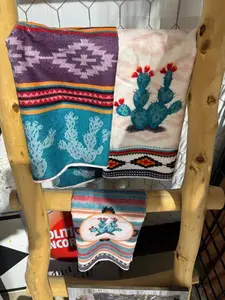 Serape Cactus Cup Towel