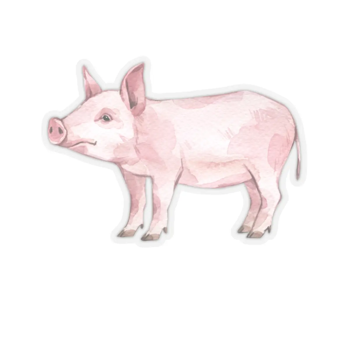 Cute Piglet Sticker Christian Gift Scrapbooking Decoration Crafting Collection Aesthetic Watercolor Farmcore Farm Animal Pig Vinyl Sticker