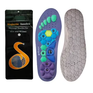 Magnetic Gel Insoles for Men & Women Pain Relief All-Day Comfort Shock-Absorbing Breathable Custom Fit Shoe Inserts for Walking Running Work