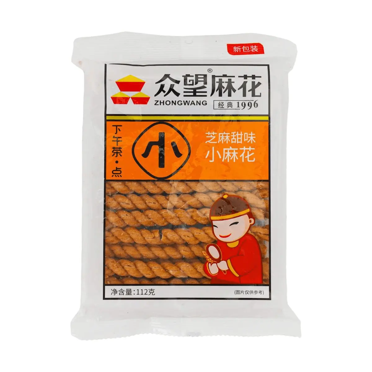 ZHONGWANG Low Sugar Sesame Twists 112g - Random Packaging
