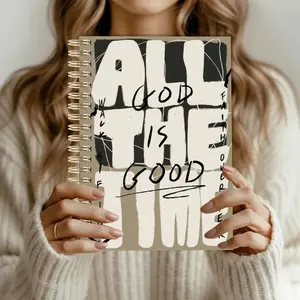 1pc Spiral Notebook, God Is Always Good Bible Verse Journal, Religious Inspirational Writing Notebook, 5.5x8.3 Inch Bible Notebook, Religious Gift for Women Men Faith Daily Devotion