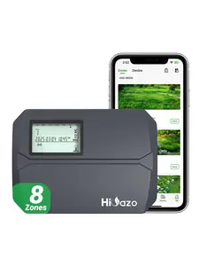 Intelligent WiFi sprinkler controller, 8-zone indoor irrigation controller, automatic weather-sensing watering function (2025 version), suitable for gardens and courtyards