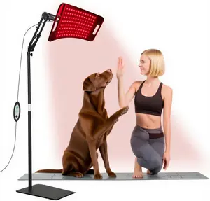 Red Light Therapy Lamp for Body, Infrared Light Therapy Panel with Stand 660nm Red Light &850nm Near Infrared Light Therapy Lamp Device for Body at Home with Eyes Protection Goggles