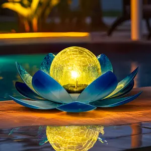 【Spring Glow Up】Gigalumi lotus flower garden decor for home improvement and garden supplies