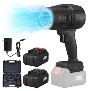 40000RPM Cordless Leaf Blower Handheld Electric Turbo Blower w/ 2 Batteries Charger Portable Garden Yard Dust Cleaner
