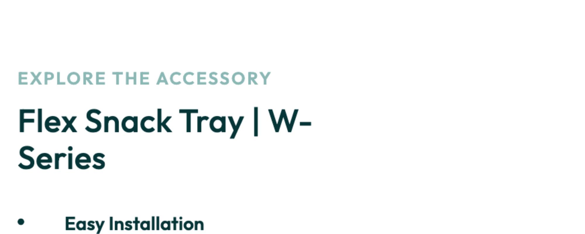 Flex Snack Tray