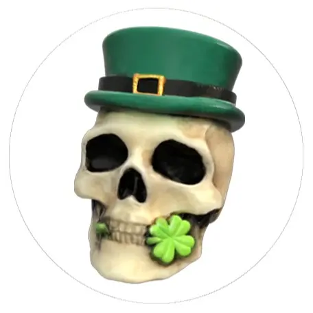 St. Patrick's Day Skull