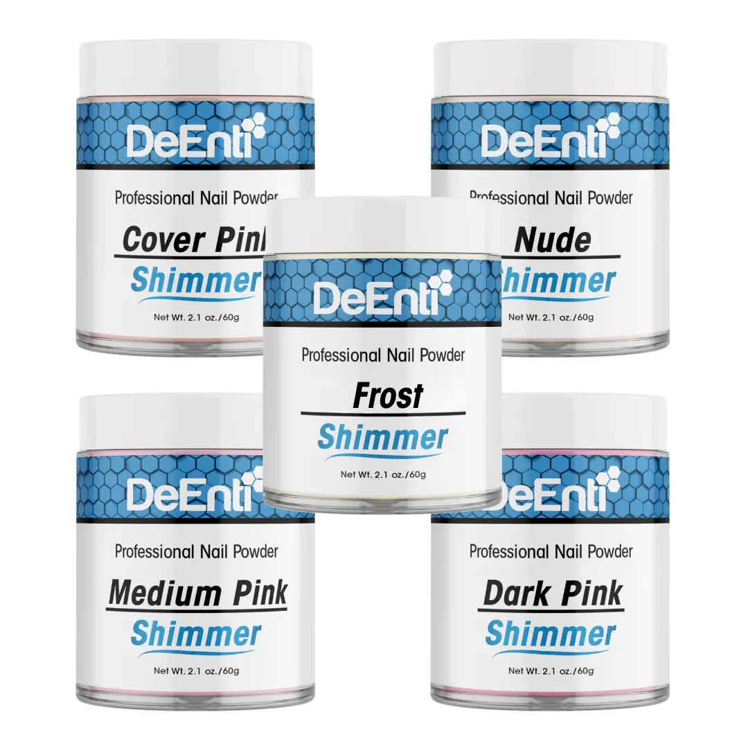 DeEnti 2.1 oz Shimmer Professional Acrylic Nail Powder- Smooth, Consistent, Salon Quality Acrylic Powder Dip for Manicure, Nail Art, Fake Nails, Nail Carving, NEW COLORS