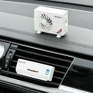 Car Mini Simulated Air Conditioner Fragrance Diffuser for Air Vent, Automatic Scent Dispenser, Solar Spray Evaporator