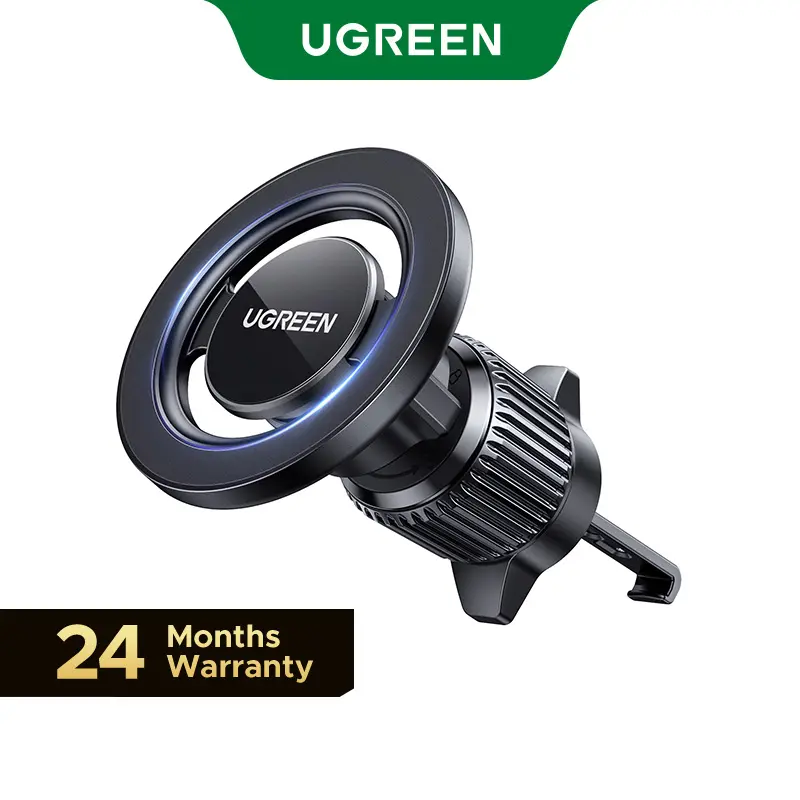 UGREEN Car Phone Mount for Magsafe Air Vent Car Mount Magnetic Phone Holder Compatible with iPhone 17 16 15 14 13 12 Pro Max, Strongest Magnet Black,Summer Sale