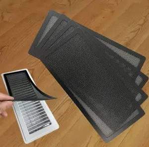 Floor Register Vent Cover- 4"x12" Magnetic Air Vent Screen Mesh Cover, Perfect for Wall/Ceiling/Floor Air Vent Filters (4-Packs)